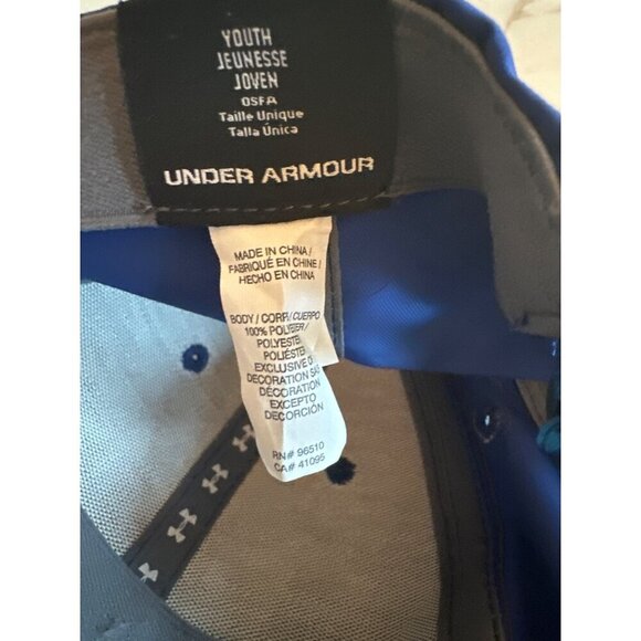 Under Armor Blue Youth Hat Cap Adjustable - Picture 5 of 5